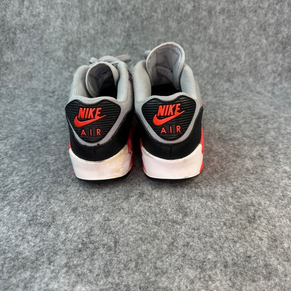 Nike Air Max 90 Wolf Grey Bright Crimson Black 616730-014 Womens Size 6.5 - Picture 9 of 11